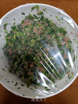 荠菜猪肉汤圆的做法步骤：5