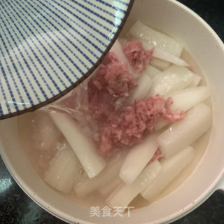 白萝卜肉末汤的做法步骤：5