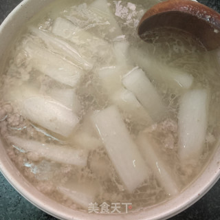 白萝卜肉末汤的做法步骤：6