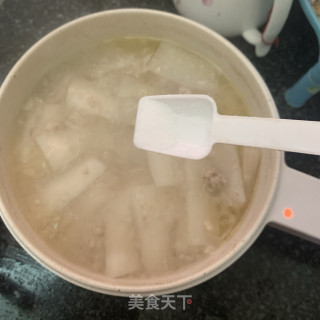 白萝卜肉末汤的做法步骤：7