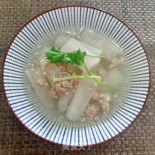 白萝卜肉末汤的做法步骤：8