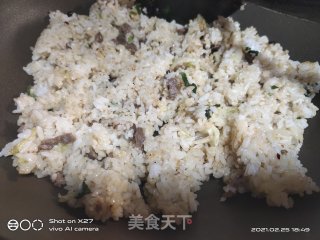 葱香牛肉炒饭的做法步骤：8