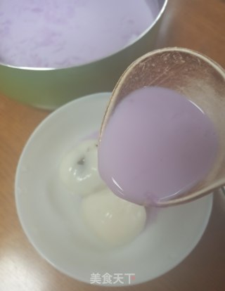 紫薯牛奶汤汤圆的做法步骤：5
