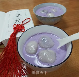 紫薯牛奶汤汤圆的做法步骤：6