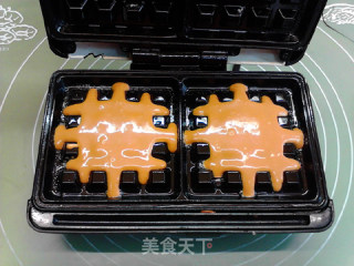 太妃炼奶华夫饼的做法步骤：7