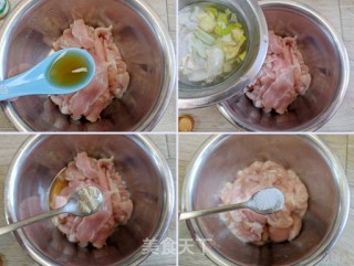 辣子鸡柳的做法步骤：2