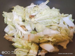 腊肉白菜炒面的做法步骤：9