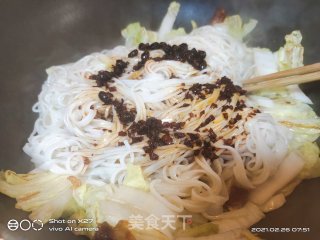 腊肉白菜炒面的做法步骤：11