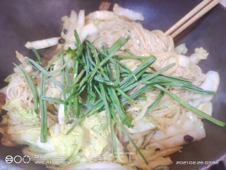 腊肉白菜炒面的做法步骤：12