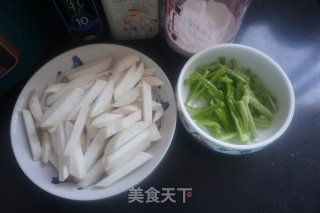 #早春美味#比肉好吃的小炒素鲍丝的做法步骤：1