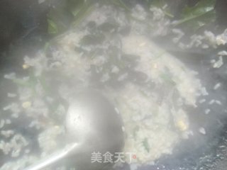 菠菜皮蛋粥的做法步骤：8