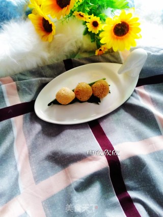 香酥麻圆的做法步骤：8