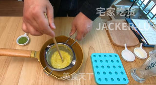 第一次尝试自制滚元宵，抹茶巧克力馅，简单又美味！的做法步骤：3