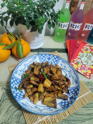 干煸腊鱼的做法步骤：10