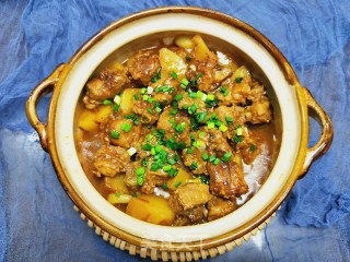 沙茶排骨煲的做法步骤：12