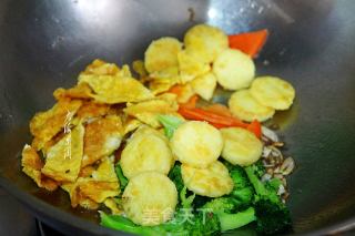 素炒玉子豆腐的做法步骤：7