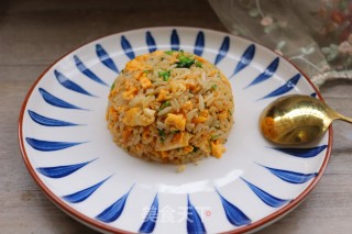 家常蛋炒饭的做法步骤：7