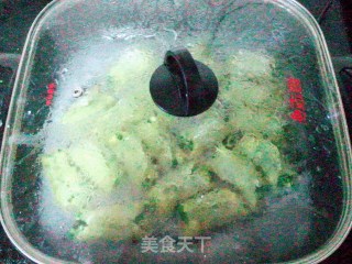 韭菜鸡蛋锅贴的做法步骤：12
