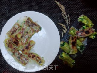 韭菜鸡蛋锅贴的做法步骤：15