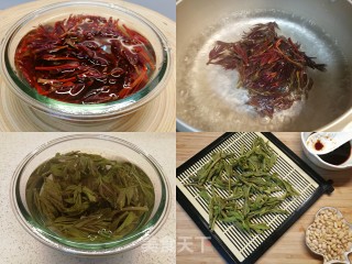 “惊蛰”节气，时令蔬菜～红香椿松仁拌豆腐的做法步骤：4