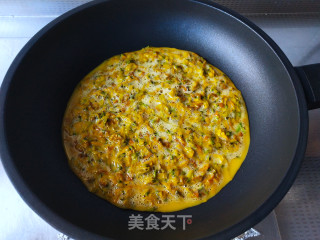 连翘花煎蛋的做法步骤：10