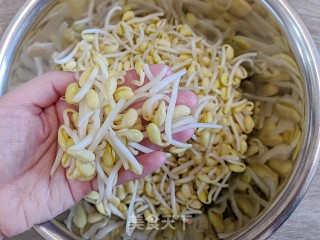 黄豆芽猪皮炖粉条的做法步骤：1