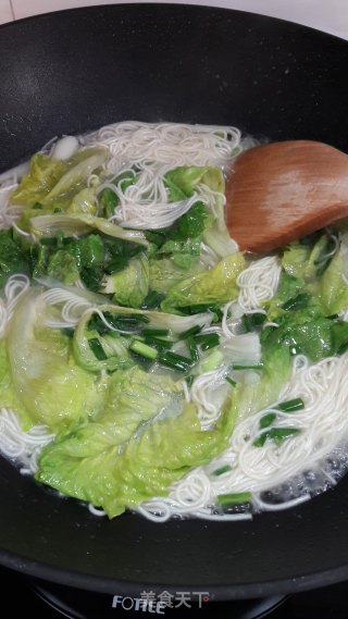 生菜素面的做法步骤：7