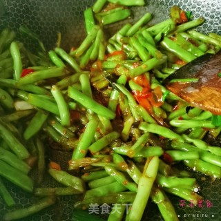 炝炒豆角的做法步骤：4