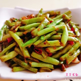 炝炒豆角的做法步骤：5