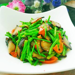 黎蒿炒腊肉的做法步骤：11