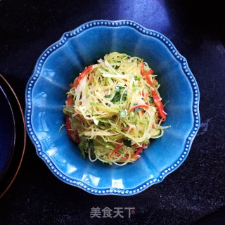 甜椒拌水果萝卜的做法步骤：9