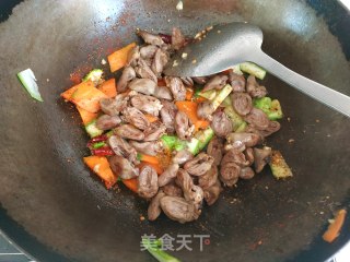 孜然鸡心的做法步骤：13