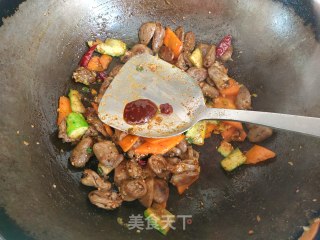 孜然鸡心的做法步骤：15