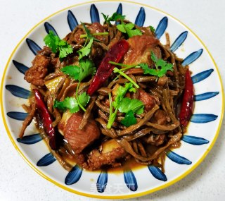 干豆角烧排骨的做法步骤：12