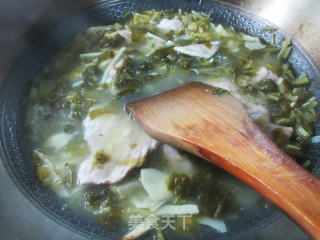 咸菜笋丝捶肉汤的做法步骤：9