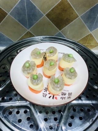 玉子蒸虾仁的做法步骤：6