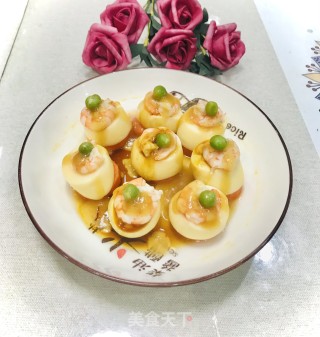 玉子蒸虾仁的做法步骤：9