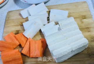 豆腐肉末蒸淮山的做法步骤：3