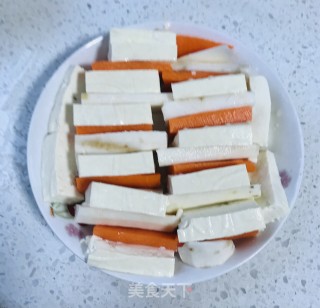 豆腐肉末蒸淮山的做法步骤：4