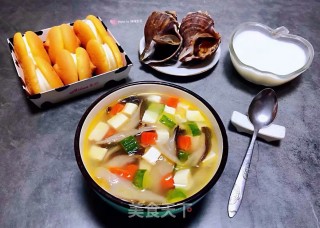 平菇豆腐时蔬汤的做法步骤：15