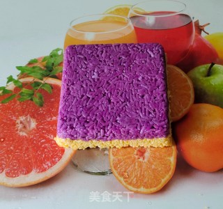 双色糯米蒸饭的做法步骤：5