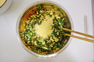 春季低脂美食❗️蒸菠菜玉米团子❤️好吃不长肉的做法步骤：6