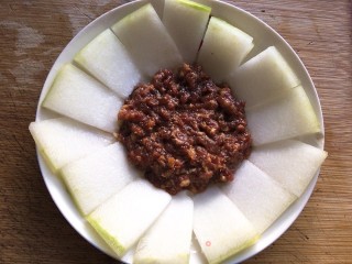肉末蒸冬瓜的做法步骤：7
