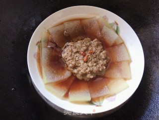 肉末蒸冬瓜的做法步骤：9