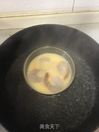 凤尾虾蒸鸡蛋的做法步骤：5