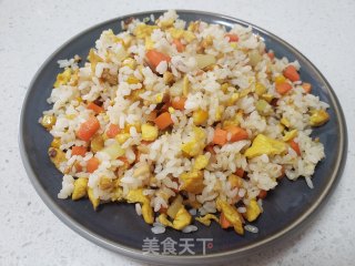 鹅蛋炒米饭的做法步骤：6