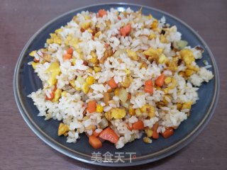 鹅蛋炒米饭的做法步骤：7