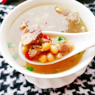 排骨黄豆汤的做法步骤：7