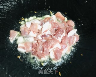 玉米青椒炒肉的做法步骤：6