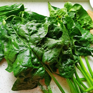 素炒菠菜的做法步骤：1